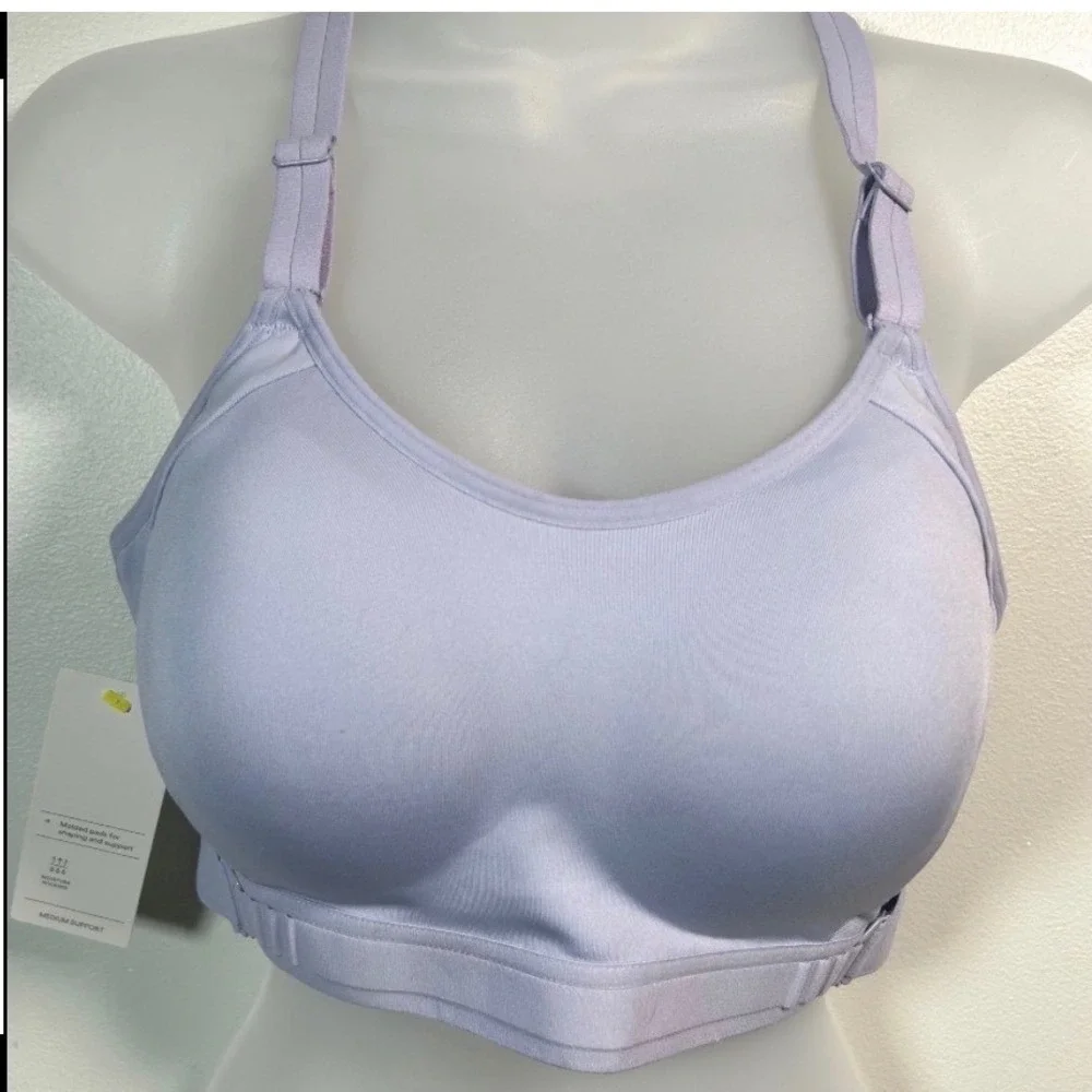 NEW All in Motion Sports Bras Racerback Adjustable Straps Light Purple Medium